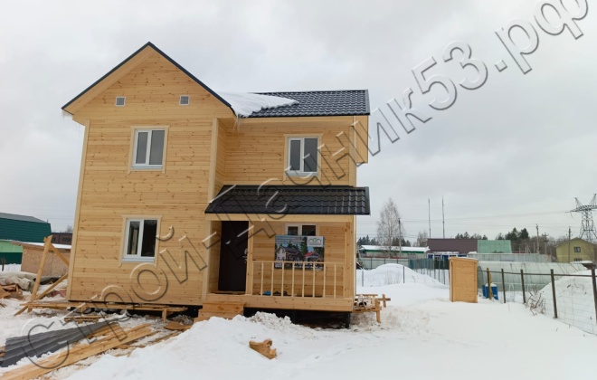 4 Каркасно-щитовой дом  Д-112, 8х6м, 82 М², Московская область, город Солнечногорск. (8)